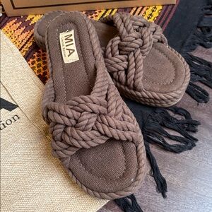 Free People MIA Limited Edition Miko Rope Slide Sandals